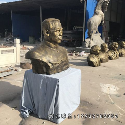 户外陶行知人物铜雕