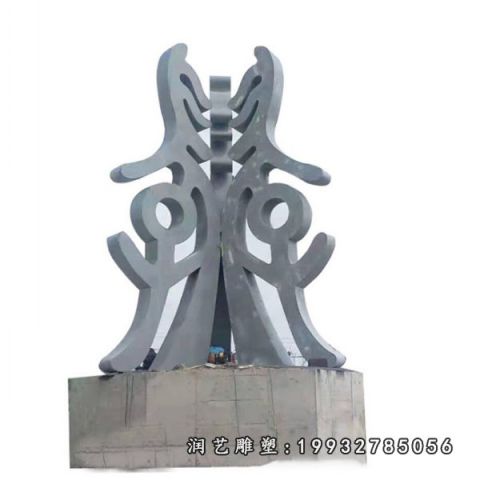 城市不锈钢鼎雕塑