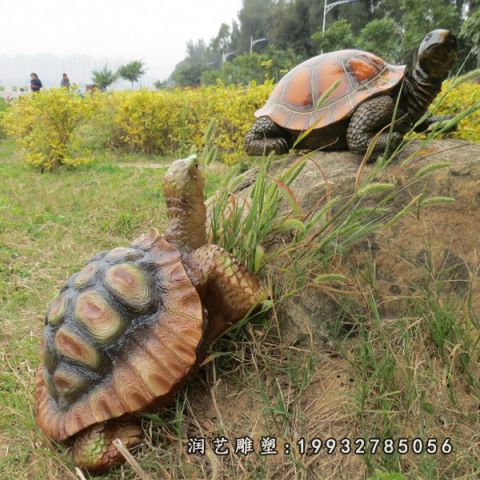 草坪玻璃钢乌龟雕塑