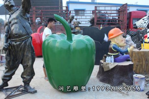 玻璃钢仿真青椒雕塑