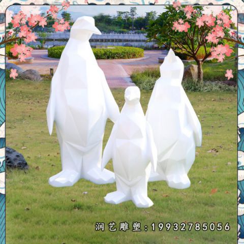 玻璃钢企鹅动物雕塑