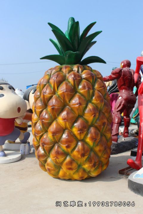 玻璃钢仿真菠萝雕塑