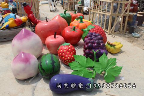 景区玻璃钢水果雕塑