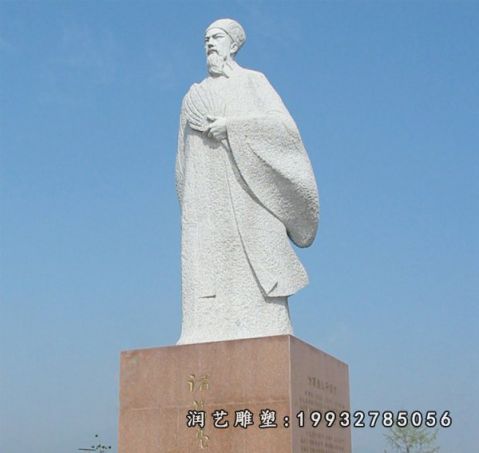 小区诸葛亮人物石雕