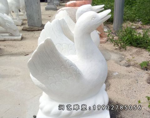 户外天鹅动物石雕