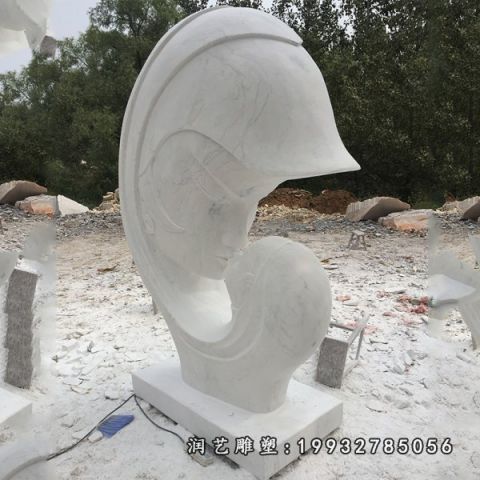 抽象母子人物石雕
