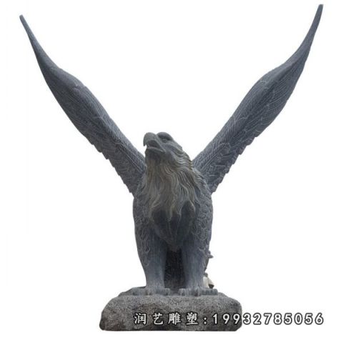 企业老鹰动物石雕