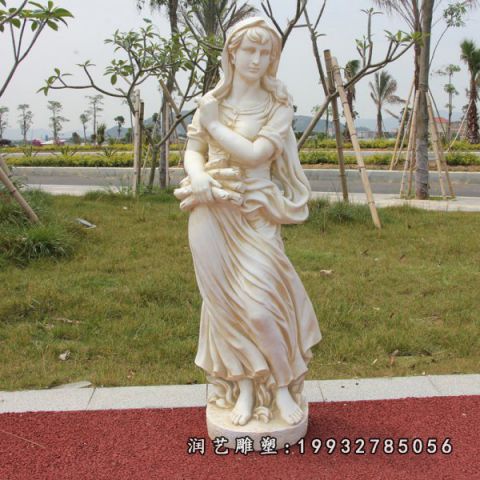 草坪西方人物石雕