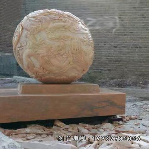 企业风水球石雕