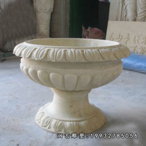 小区花盆石雕