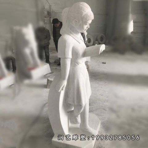 校园现代人物石雕