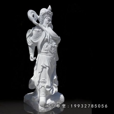 广场关公人物石雕