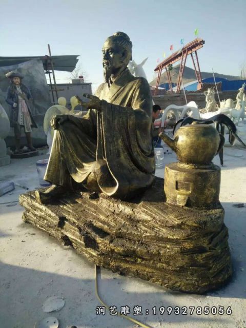 城市张仲景人物铜雕