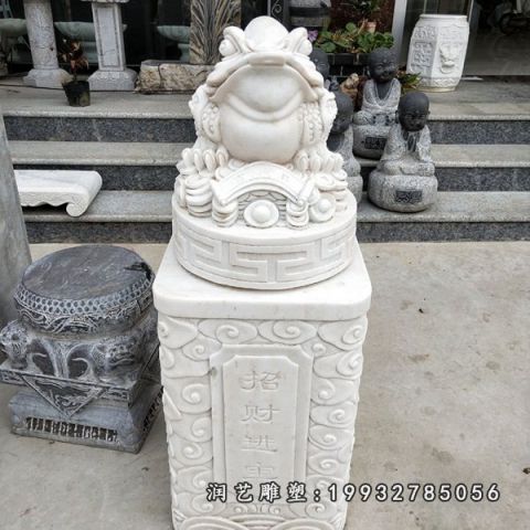 户外金蟾动物石雕