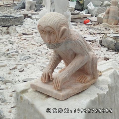 园林猴子动物石雕