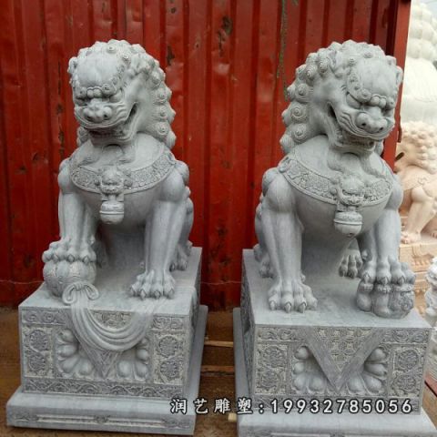 园林狮子动物石雕