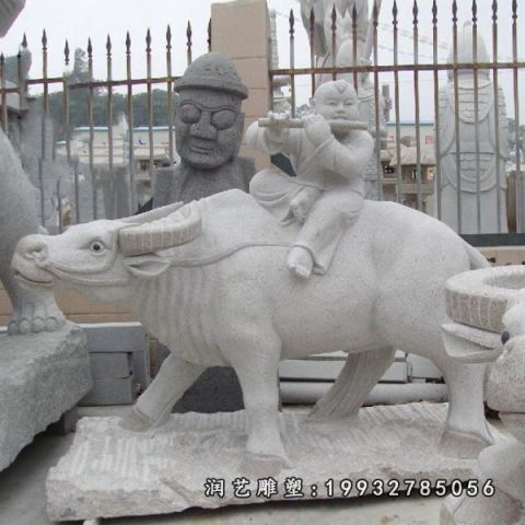 城市牛动物石雕