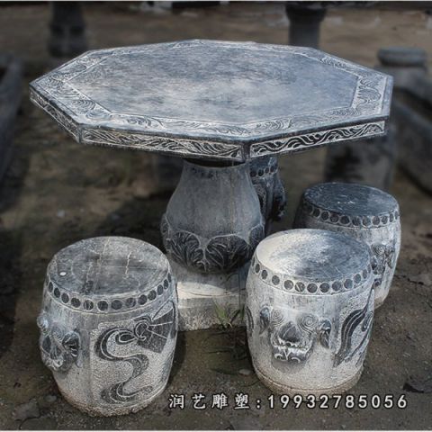 户外桌凳景观石雕