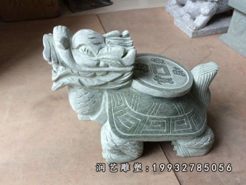小区龙龟动物石雕