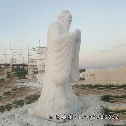 校园孔子人物石雕
