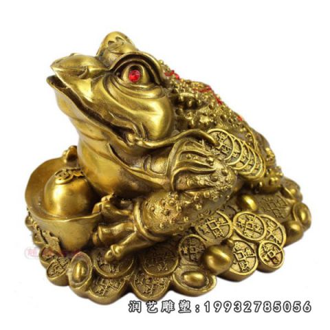 酒店金蟾动物铜雕