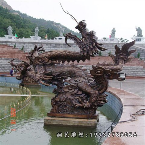 酒店龙动物铜雕