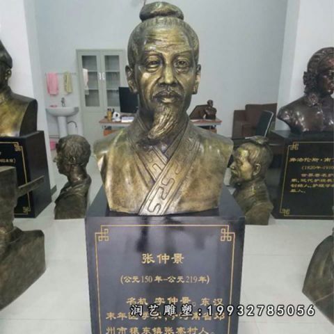 校园张仲景人物铜雕