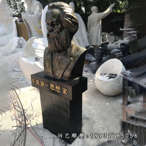 公园马克思人物铜雕