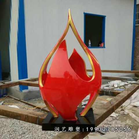 广场不锈钢火龙果雕塑