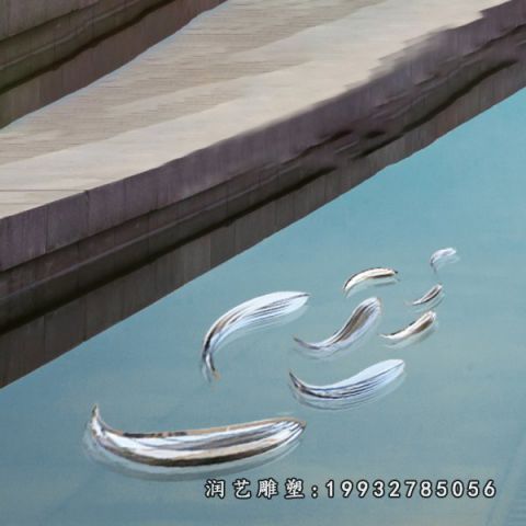 园林不锈钢鱼雕塑