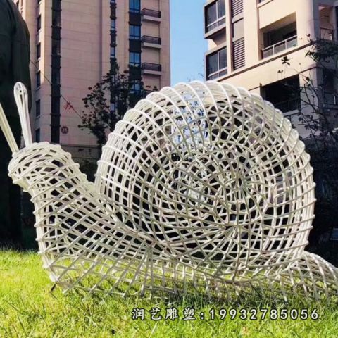 小区不锈钢蜗牛雕塑
