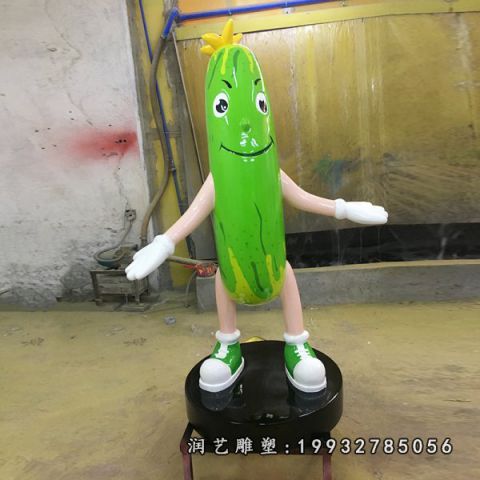 玻璃钢卡通蔬菜雕塑