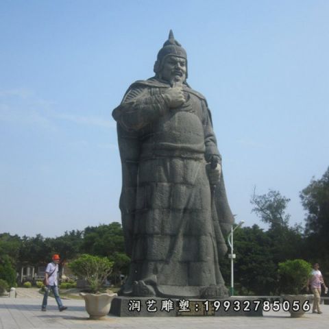 景区戚继光人物石雕