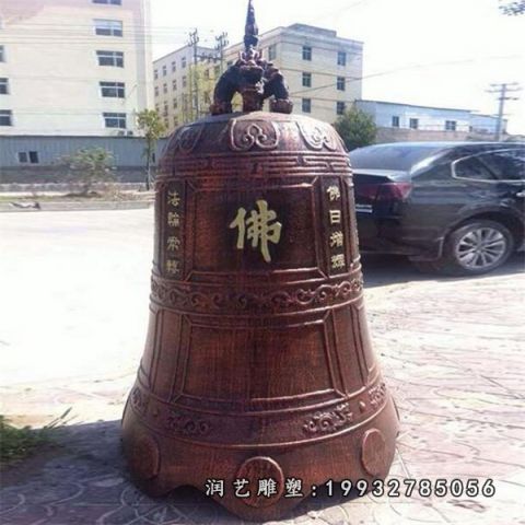 步行街钟景观铜雕