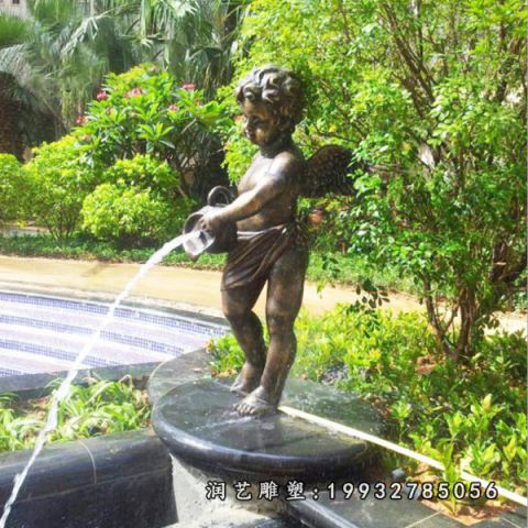 小区喷泉景观铜雕