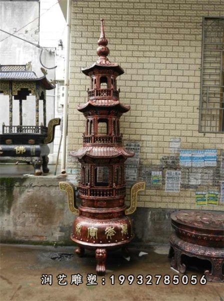 城市香炉景观铜雕