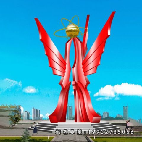 不锈钢抽象辉煌雕塑