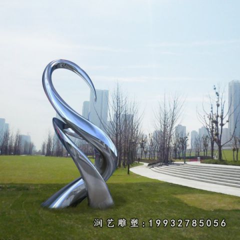 城市不锈钢螺旋雕塑