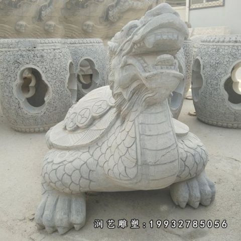 景区龙龟动物石雕