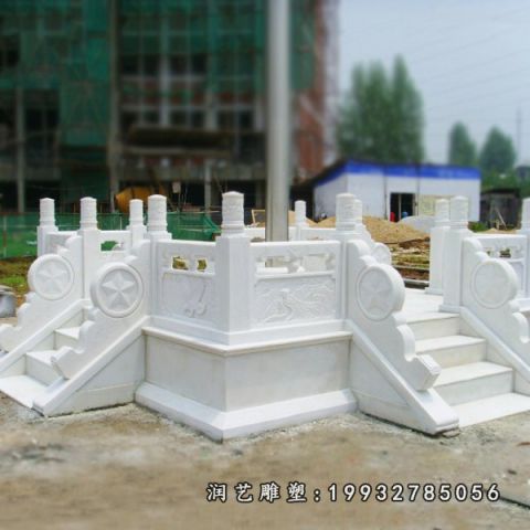 升旗台校园景观石雕