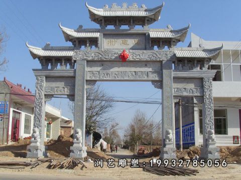 牌坊景区景观石雕