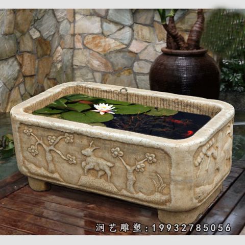 鱼缸公园景观石雕
