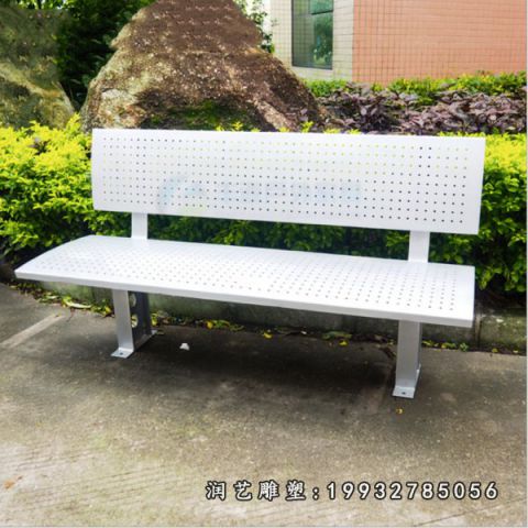 公园不锈钢凳子雕塑
