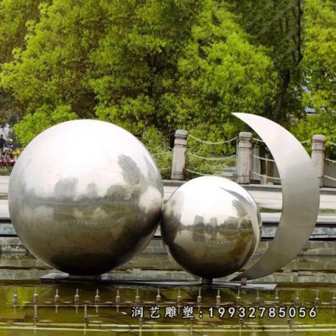 不锈钢抽象葫芦雕塑
