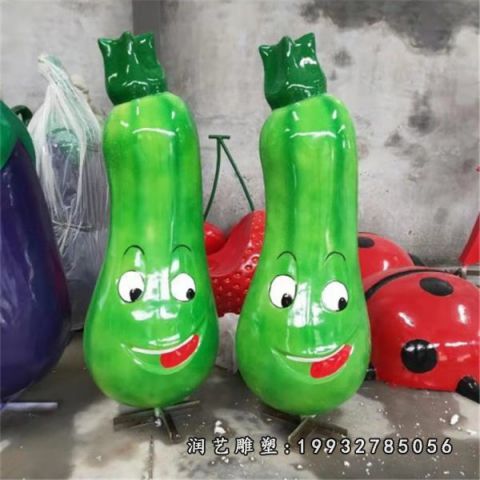 玻璃钢城市卡通蔬菜雕塑