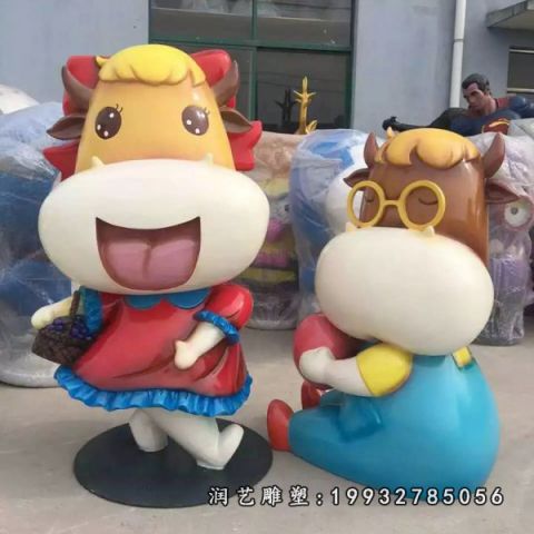 商场玻璃钢公仔雕塑