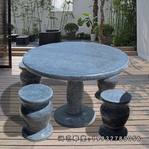 景区桌凳景观石雕
