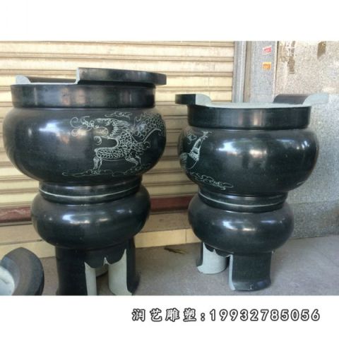 小区香炉景观石雕