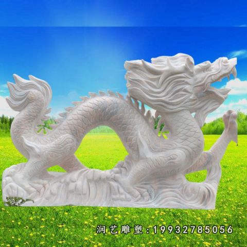 小区龙动物石雕