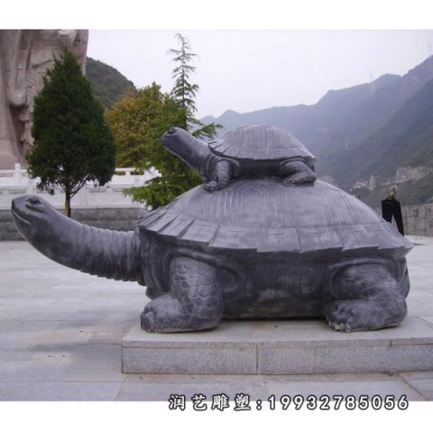 园林乌龟动物石雕